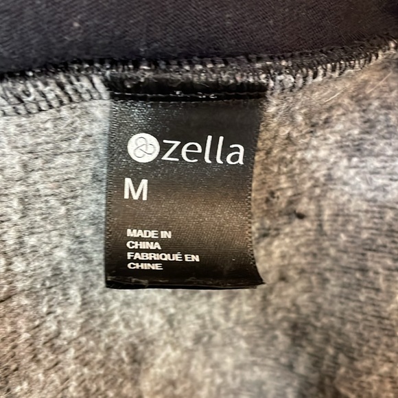Zella Black Cross-over Collar Oversized Athletic Jacket M. #0023 - Picture 13 of 16